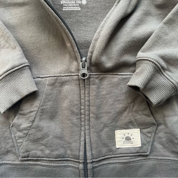 Little Co by Lauren Conrad Gray Kids Zip Up Hoodie Size 18 Months - Picture 8 of 11